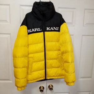 Men Karl Kani reversible bubble coat. M size XL
